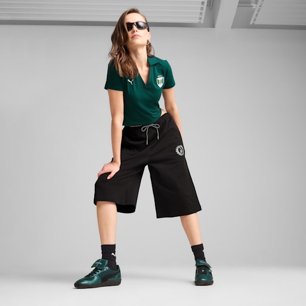 PUMA x HARRY POTTER Women's Relaxed Fit 14" Jorts, PUMA Black, extralarge-IND